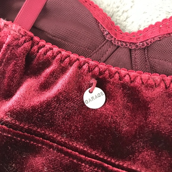 2/$25 Garage Velvet Bustier Crop Top - Picture 6 of 8